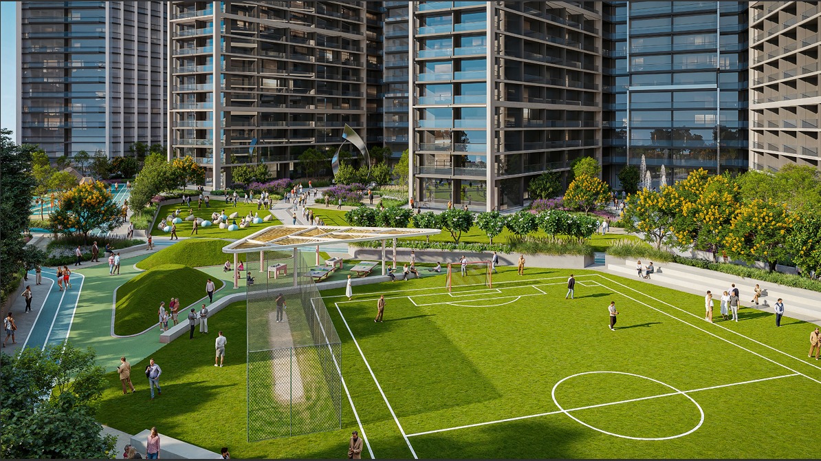 The Tranquil Sabha Central balcony and outdoor space — Jebel Ali Dubai apartment
