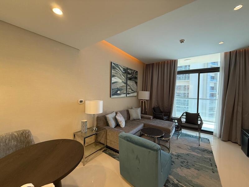 Aykon City pool and amenities — luxury facilities at DAMAC Business Bay Dubai